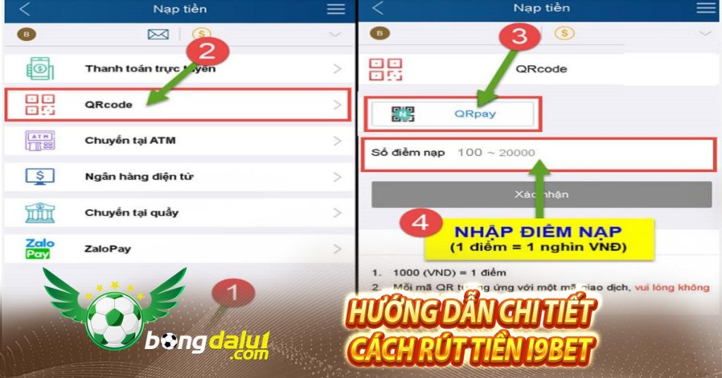 Hướng dẫn chi tiết cách rút tiền I9BET
