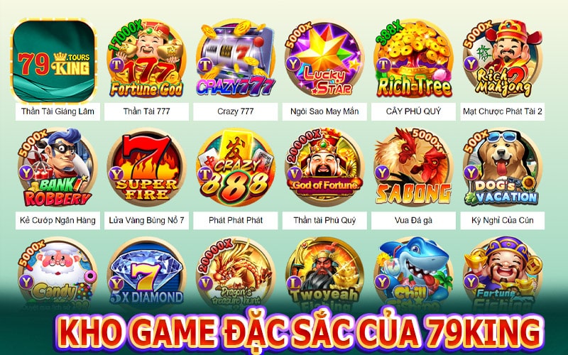 Một số sảnh game cá cược hấp dẫn của vua nhà cái 79king