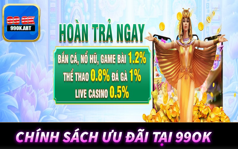 Chính sách ưu đãi hot tại sân chơi 99ok