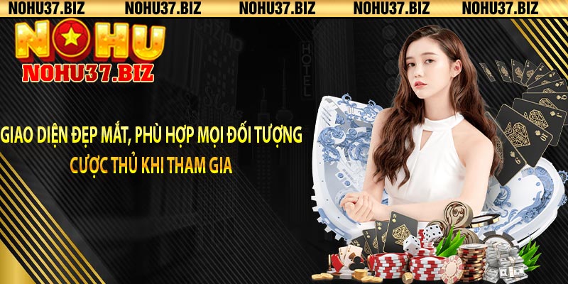 Giao diện đẹp mắt, phù hợp mọi đối tượng cược thủ khi tham gia